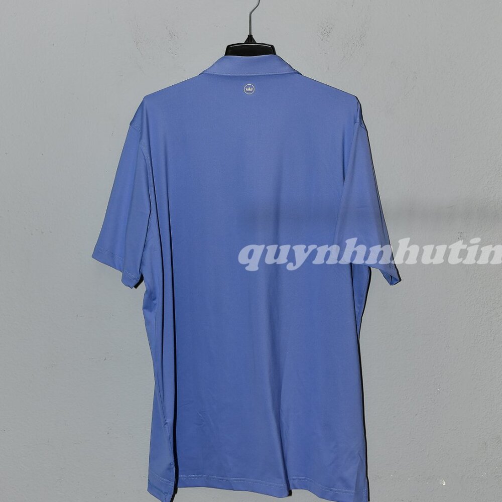 Peter Millar Men's Polo in Periwinkle Blue - Picture 5 of 6
